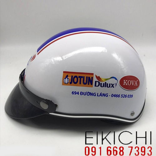 Mẫu nón bảo hiểm quảng cáo Jotun làm quà tặng ở TPHCM xưởng sản xuất Eikichi
