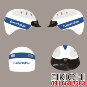 Hãng cửa EuroWindow làm mũ bảo hiểm quà tặng khách hàng