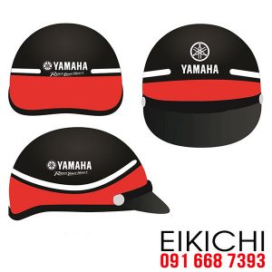 Làm mũ bảo hiểm in logo thương hiệu xe máy Yamaha