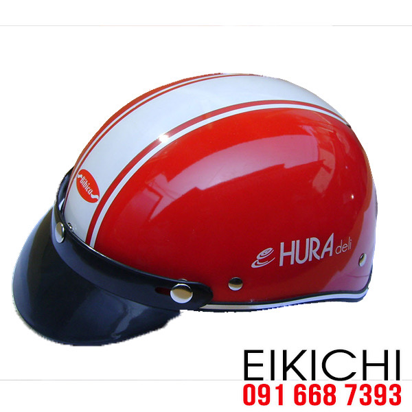 Bibica làm mũ bảo hiểm quảng bá thương hiệu Hura deli