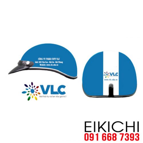Công ty TNHH công nghệ thông tin VLC in logo nón bảo hiểm tặng khách hàng